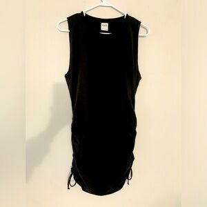 PINK Victorias Secret Dress Tank Top Dress Cinched Soft Comfy Black Size L XL